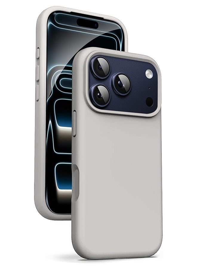 ميدا غطاء سيليكون سائل فاخر لآيفون 17 برو ماكس وبطانة مايكروفايبر – ملمس ناعم ومقاوم للبصمات - Image 1